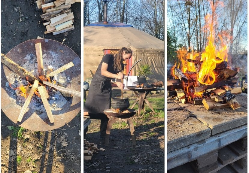 Buitenkoken Utrecht tijdens een kookworkshop