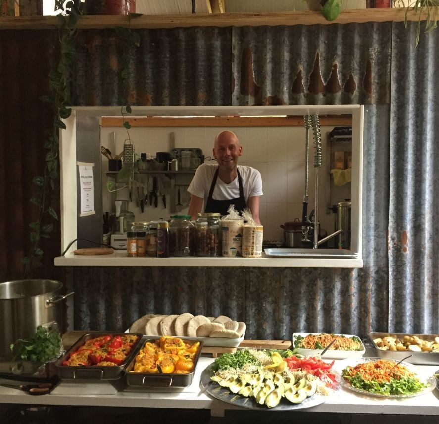 Buitenkok Nico op locatie