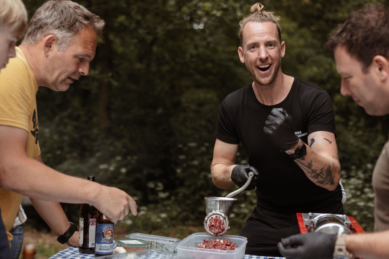 worst maken tijdens buiten kookworkshop bij nijmegen
