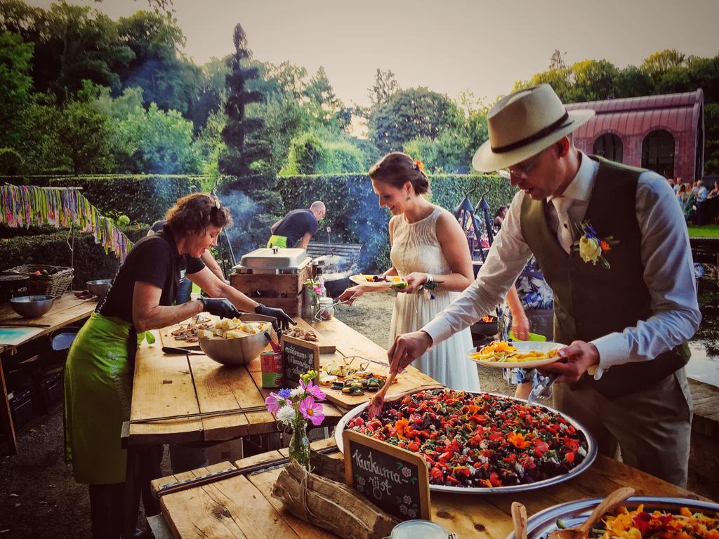 Buitenkoken catering voor bruiloft Arnhem